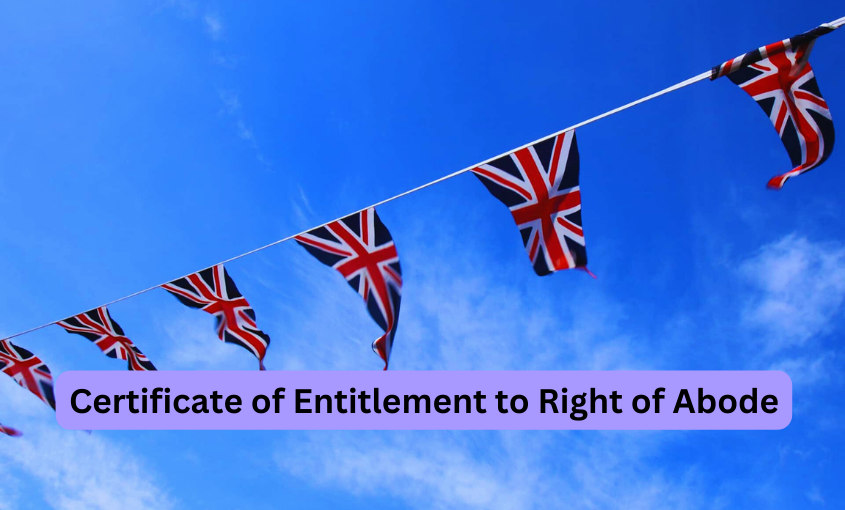 Certificate of Entitlement to Right of Abode