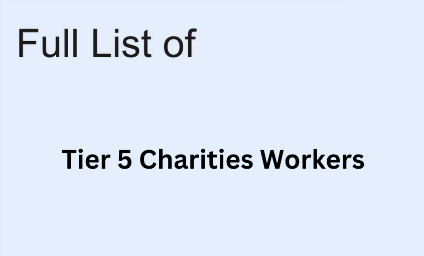 Tier 5 Charities Workers